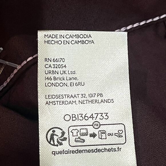 NWOT Anthropologie Maeve The Colette Cropped Wide-Leg Pants Mango Brown Size 33 - Picture 12 of 12